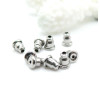 Embouts Poussoirs Tube Stoppeurs pour Boucle d’Oreille Puce – Acier Inoxydable 304 Argent Platine