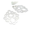 Pendentifs Estampes Forme Arabesque 41 mm – Acier Inoxydable 304 Argenté