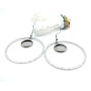 Supports de Boucles d'oreille 12mm – Crochet Cercle Acier Inox 304 Argenté
