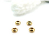 Perles Intercalaires Rondelles 4 par 2 mm – Acier Inoxydable 304 Doré à l’or fin 18K, IONIQUE