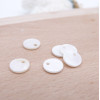 Perles Pendentifs Nacre Pastilles 6mm Blanche