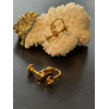H11F824018G – Lot de 2 ou 4 Boucles d’oreille Clips à vis 13.5mm – Laiton Doré à l’or fin 18K