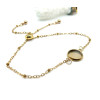 Supports de Bracelet ajustable Maille Satellite pour Cabochon 10 mm – Acier Inoxydable 304 Doré