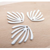 Pendentifs Forme Éventail 22 mm – Métal Coloris BLANC