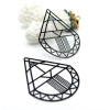 Estampes Pendentifs Goutte Art déco 44mm Métal Noir