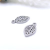 Pendentifs Petite Feuille 12 mm – Acier Inoxydable 304 Argenté