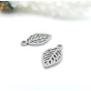 Pendentifs Petite Feuille 12 mm – Acier Inoxydable 304 Argenté