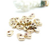 Perles Hématite forme Galet 5 par 9mm, métallisé Doré 14K