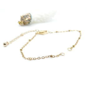 Bracelets Intercalaire 16.7cm, maille Satellite 2.5 mm – Acier Inoxydable 304 Doré