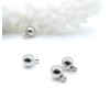 Pendentifs Bille 4mm – Acier Inoxydable 304 Argenté