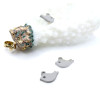 Pendentifs Oiseau 9.5 mm – Acier Inoxydable 304 Argenté