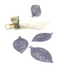 Estampes Pendentifs Filigrane Feuille 28 mm  – Laiton Violet