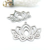 Pendentifs Fleur de Lotus, Yoga 30mm – Acier Inoxydable Argenté