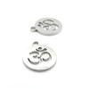 Pendentifs Yoga, Ohm 12 mm – Acier Inoxydable Argenté
