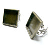 Supports de bague carré 20mm Bronze dentelle