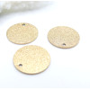 Pendentifs Médaille Stardust 8mm – Acier Inoxydable 304 Doré Placage IONIQUE
