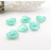 Perle Intercalaire 3D Fleur Nacre Sculptée 8mm – Nacre Naturelle Vert Pastel