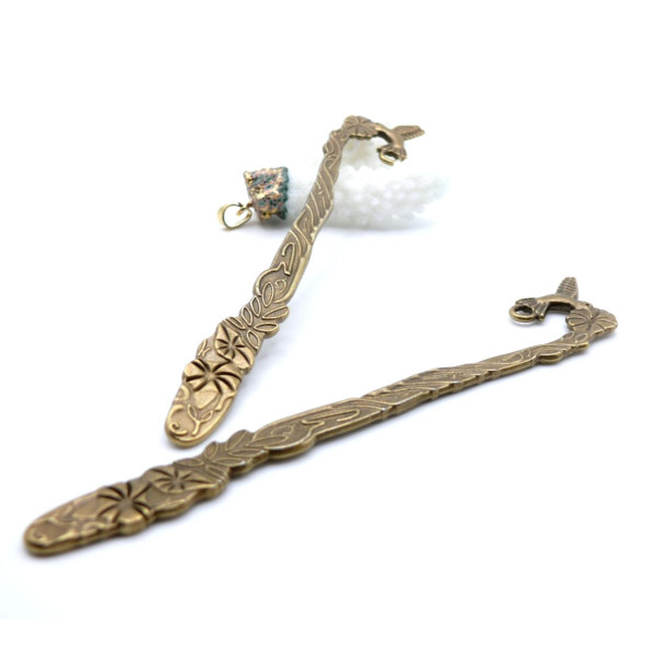 Marque-Pages Colibri laiton finition Bronze