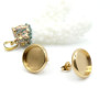 Supports Boucles d'Oreilles Puce Extra 6mm – Acier Inoxydable 304 Doré Placage Ionique