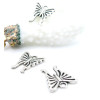 Breloques Pendentifs Papillon Stylisé Vieil Argent