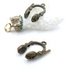 Breloques Écouteurs 15x11mm – Métal Couleur Bronze