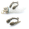 Breloques Écouteurs 15x11mm – Métal Couleur Bronze