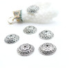 Coupelles Métal 14,2mm Argent Antique