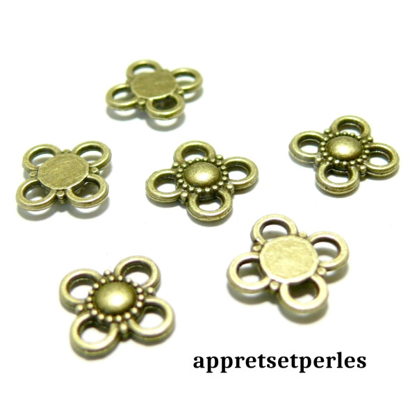 connecteur fleurs Bronze