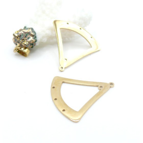 Multi Connecteur Chandelier Triangle 33 mm – Acier Inox 304 – Doré IONIQUE
