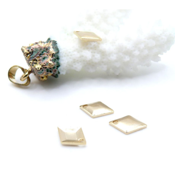 Pendentif Losange 10.5mm–  Doré à l'or fin 24K, placage IONIQUE