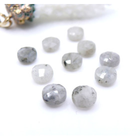 Perles Rondes Plates Facettées 6 mm – Labradorite