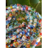 Perles Rondes Plates 8 x 3 mm – Verre Millefiori Multicolores