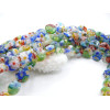 Perles Rondes Plates 8 x 3 mm – Verre Millefiori Multicolores