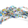 Perles Rondes Plates 8 x 3 mm – Verre Millefiori Multicolores