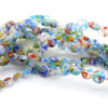 Perles Rondes Plates 8 x 3 mm – Verre Millefiori Multicolores