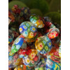 Perles Rondes Plates 20 x 4.5 mm – Verre Millefiori Multicolores