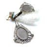 Supports Boucles d’oreilles Dormeuse Rétro Vintage – Laiton – Finition Bronze