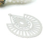 Estampes Pendentifs Filigrane Goutte Géométrique 40 x 30 mm – Métal Argenté