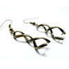 Supports de Boucles d’Oreilles Spirale 33x13mm – Finition Bronze
