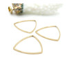 Pendentifs Connecteurs Triangle Étrier 20mm – Acier Inoxydable 304 Doré