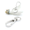 Grands Mousquetons Porte-Clés 48 mm – Métal Argent Platine