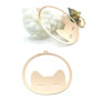 Estampes Pendentifs Chat 38mm – Métal Doré