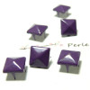 Clous Rivet 9mm Pyramide Carrée à 4 Griffes Violet