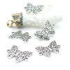 Connecteurs Papillons Métal Argent Antique