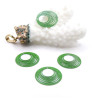 Estampes Pendentifs Filigrane Cercle 15.5 mm – Métal VERT