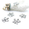 PS112051 – Lot de 10 ou 20 Pendentifs Breloques Petits Papillons métal Argent Antique CREATE FOR YOU