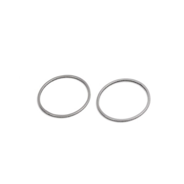 Pendentifs Connecteur Rond 25mm – Acier Inoxydable 304