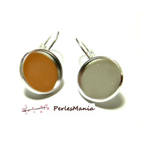 Supports Boucle d' oreille Dormeuse 10mm – Acier Inoxydable 304 Argenté