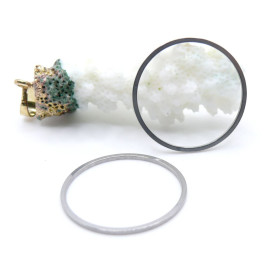 Pendentifs Connecteur Rond 25mm – Acier Inoxydable 304