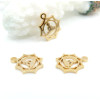 Pendentifs Yoga Healing, Bouddha 10 mm – Acier Inoxydable 304 Doré PVD